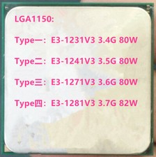 Intel Xeon E3-1231V3 E3-1241V3  E3-1271V3  E3-1281V3 LGA 1150 CPU