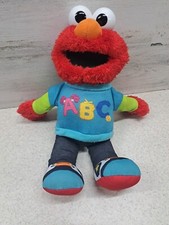 2013 Sesame Street Talking ABC Elmo Sings Alphabet Song Learning Plush 12" WORKS
