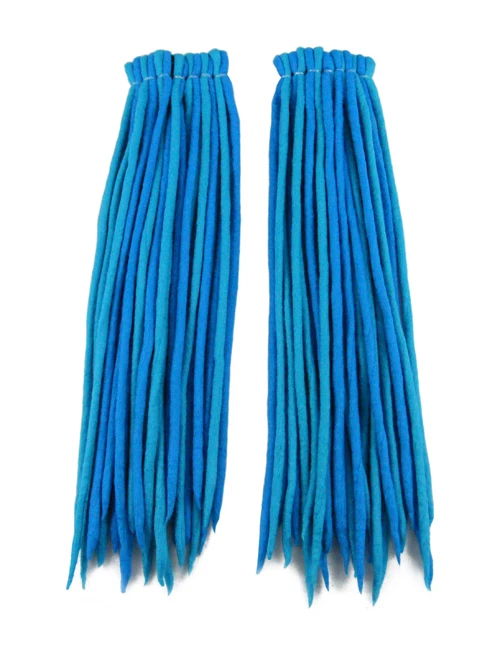 CYBERLOXSHOP MARINA TÜRKIS BLAU MERINOWOLLE ROVING DREAD FALLS DREADFALLS