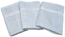 3 Pack Beach Pool Spa Towels Solid Porcelain Blue 100 Cotton 36" x 68"