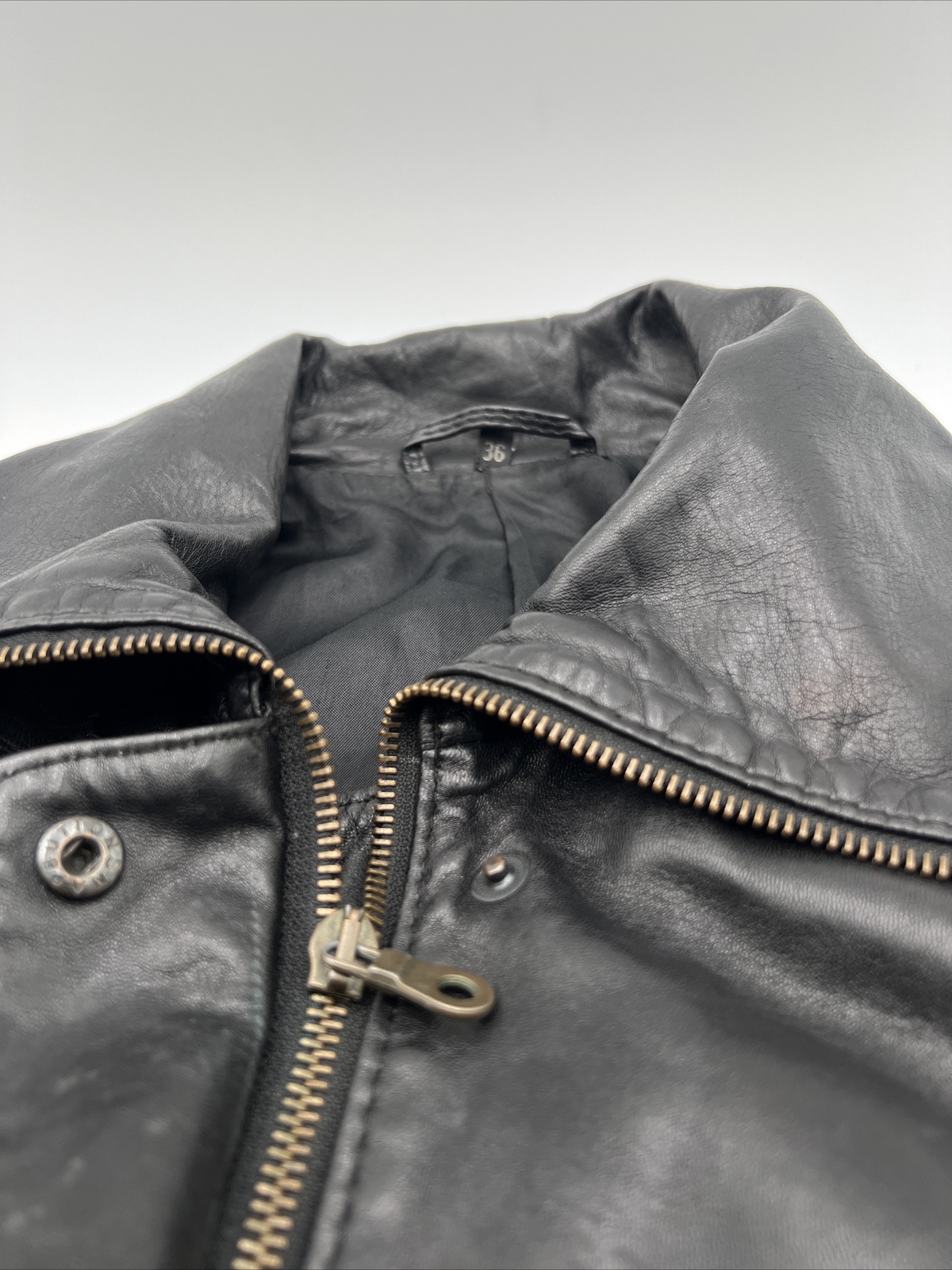 Vintage Hein Gericke Motorcycle Jacket Size 36 Black Echt Leder EU Moto