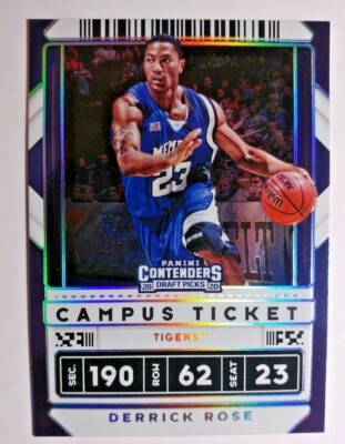 2020-21 CONTENDERS DRAFT CAMPUS TICKET DERRICK ROSE