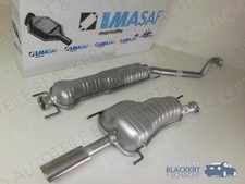 IMASAF Auspuff ab Kat für Opel Astra G Cabrio/Coupe 2.0 16V Turbo +OPC 1999-2005