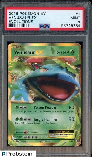 2016 Pokemon XY Evolutions #1 Venusaur Ex PSA 9 MINT