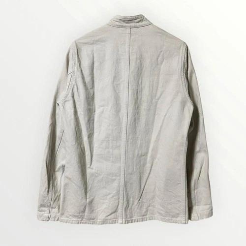 visvim Men's Stand Collar Coverall Jacket Beige Size M Light Outerwear #FJ AAA image 4