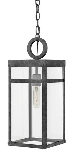 Hinkley Lighting 2802-LL Porter 1 Light 8"W Lisa McDennon Open - Aged Zinc - Picture 1 of 10