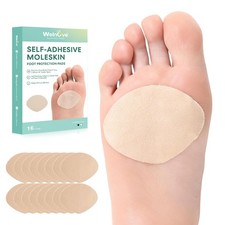 Moleskin Adhesive Pads for Feet, Blister Bandages for Feet, Sector-Shaped Des...
