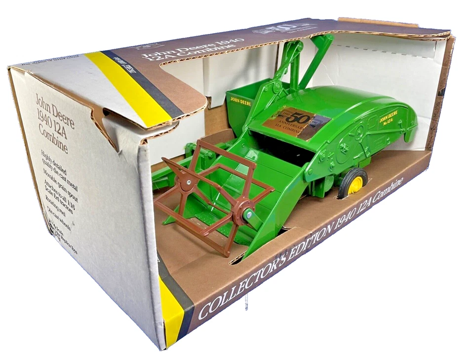 1991 ERTL, John Deere 1940 12A Combine, 1/16, 50th Ann. Collector's Edition, NIB - Image 4 of 4