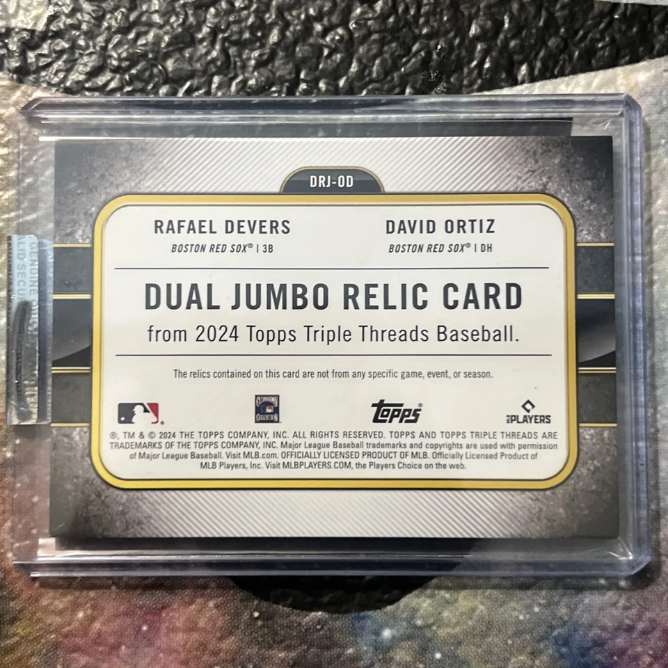 🔥2024 Topps Triple Hilos RAFAEL DEVERS & ORTIZ Doble Jumbo Parche Automático?/9 🔥 Foto 2 de 4
