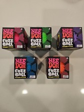 NeeDoh Fuzz Ball Flower Power by Schylling - Lot Of All 5 Colors Factory Sealed