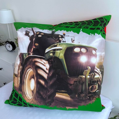 Traktor Wende-Bettwäsche-Set 135x200 Baumwolle Trecker Kinderbettwäsche Bettzeug - Bild 8 von 10