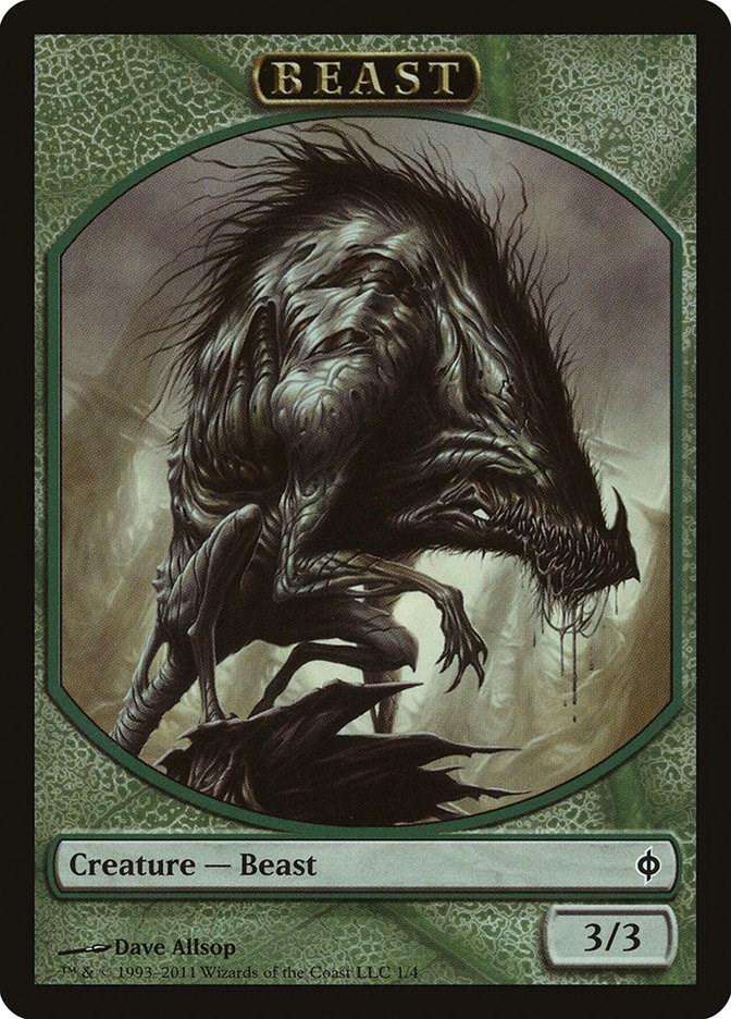 New Phyrexia #1 Beast Token NM