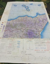WW2 War Office map of SICILY entitled "ETNA" May 1943 - "NOT TO BE PUBLISHED"