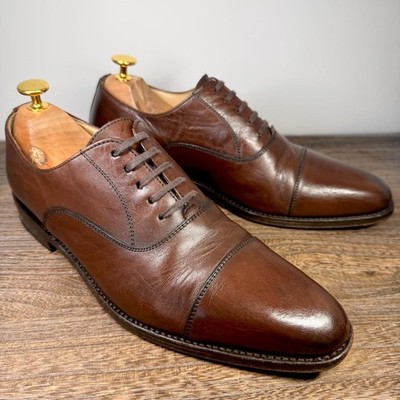 Berwick Men s Business Leather Shoes 6.5 US Brown Used Excellent Condition