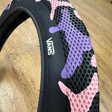 Cult x Vans 26 inch Bike Bikelife Mafia SE Cruiser Moutain Bike Tyre Purple Camo