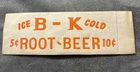 Vintage B - K Root Beer Soda Jerk Paper Advertising Hat Dated 1959 Made In USA