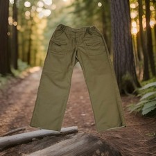 Boy Scouts of America BSA Uniform Pants 34x28 Green Vintage Cargo Stretch Waist