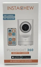 Instachew Purrsight 360 Smart Pet Camera w/ 360 Degree Rotation & Motion Trackin