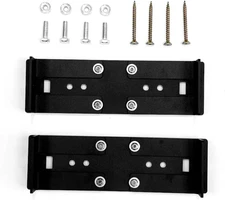 Adjustable Mailbox Mounting Bracket 5-1/4 to 10-1/4 Carbon Steel Black