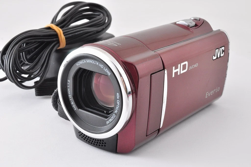 JVC Everio HDビデオカメラ 赤Everio GZ-HM450-R JVC Everio GZ-HM450-R Full HD Camcorder Red 40x Zoom Digital Video