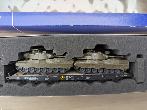 Roco Bundeswehr Minitanks Schwerlastwagen Leopard Panzer 67761 für Märklin Piko | Condition: Gebraucht