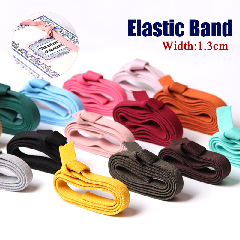 Banda de goma gruesa plana ancha alta elástica colorida | Cuerda elástica de 14 colores