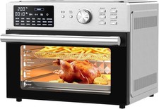 30L Air Fryer Oven with Rotisserie, 1800W & 21 Preset Mode Countertop Convection