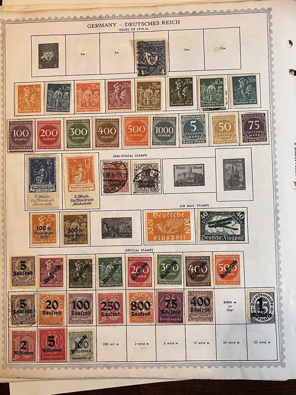 1919-44 GERMANY EMPIRE STAMP 100s STAMPS MH/USED VF FANTASTIC LOT