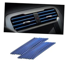 Car Air Conditioner Decoration Strip for Vent Outlet, 20 Pieces Universal Blue