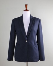 TED BAKER London 349 Betrise Polka Pin Dot Lined Blazer Jacket Top Size 3 US 8