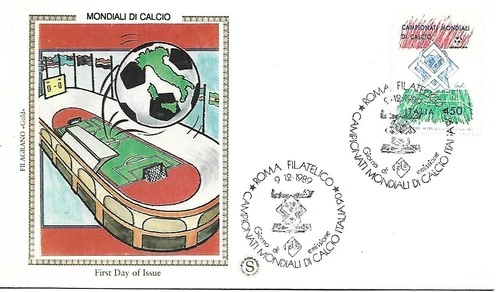 ITALY '90 WORLD FOOTBALL CHAMPIONSHIPS FDC 1989