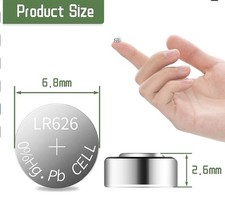 2x AG4 Button Watch Battery 377 LR626 1.55V Alkaline Cell Coin SR626SW Batteries
