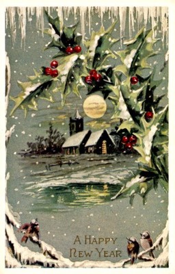 Happy New Year Post Card Postcard
