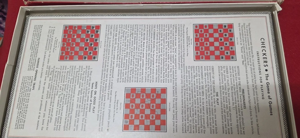 Checkers, How to Play & 5 other games, Whitman 1949 - Image 3 of 4