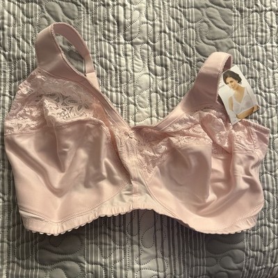 Glamorise Size 46J Women's Full Figure Magic Lift   Pale Pink  NWT 1001