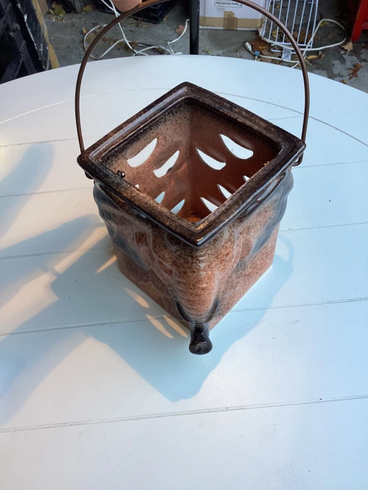 Elephant Ceramic Candle Holder Lantern Amazing Detailing Table Top or Hang EUC - Image 2 of 4