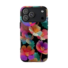 Phone Ink - Case for iPhone/Galaxy/Pixel - Glitch Flower Chromatic Petals