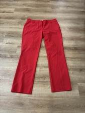 New York  Company Women's Pants Size 12 Straight Leg Mid Rise Red.