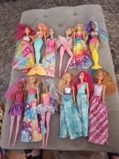 Large Joblot Of Barbie Dolls Dreamtopia, Princess, Ballerina,Mermaids, light Up 