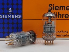 2x Siemens E88CC 6922 Gray Shields - Munich 1965/66 - NOS