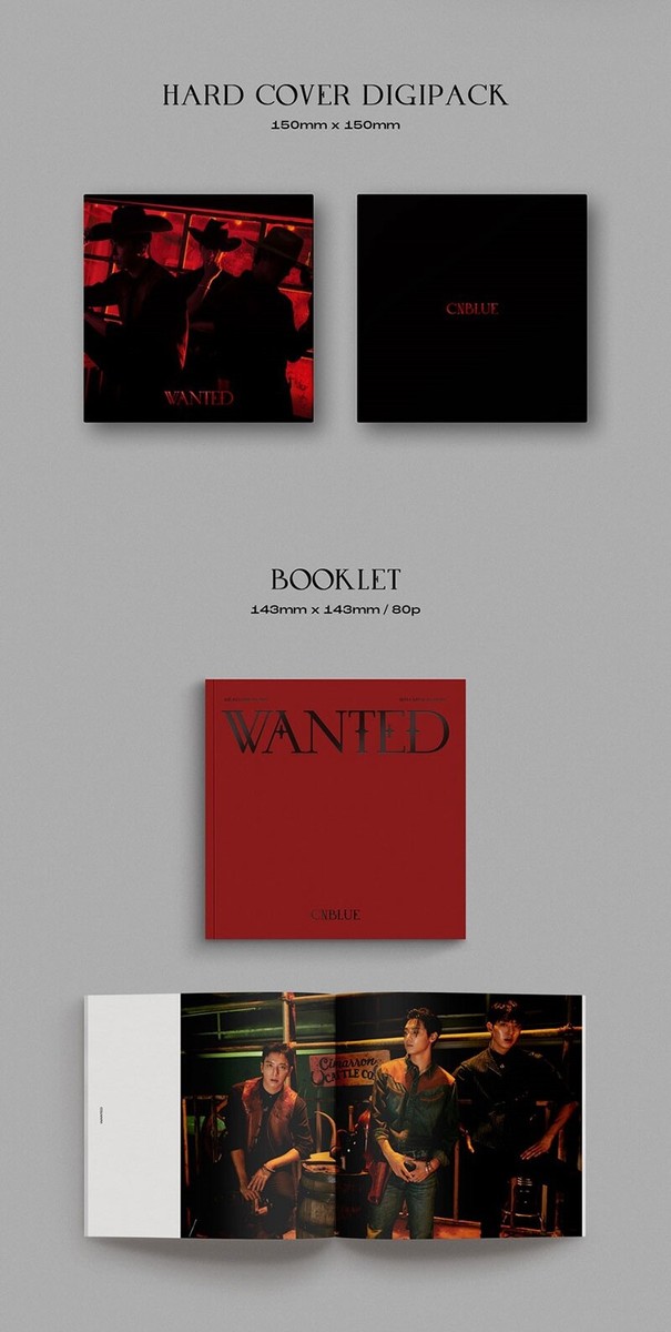 1P] CNBLUE - 9th Mini Album [WANTED] CD Disc KPop Boy band