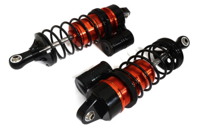 Red CNC Machined Piggyback Front Shocks Designed for Losi 1/5 Scale DBXL-E & 2.0