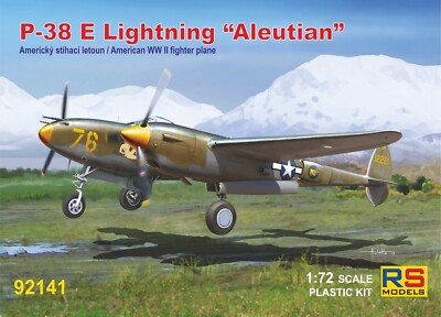P-38 E Lightning, 54 FG in Aleutians (1/72 model kit, RS  92141)