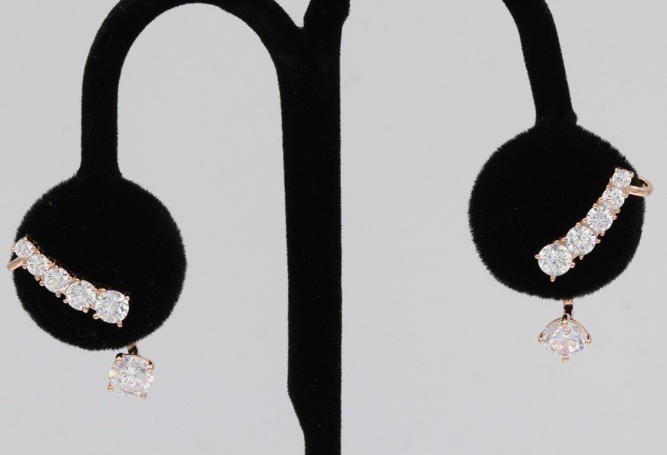 JACKET CLIMBER 4 IN 1 COMBO SET EARRING SILVER PLATED WITH ROSE GOLD KYLIE KIM-image