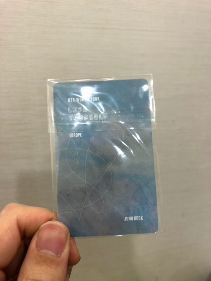 BTS ジョングク　トレカ　ミニフォト EUROPE DVD LYS ヨーロッパ BTS JUNGKOOK Love Yourself World Tour Europe Official Photo