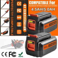 2Pack 40V 5.0Ah Lithium Battery For Black & Decker 40 Volt Max LBXR36 LBX2040 US