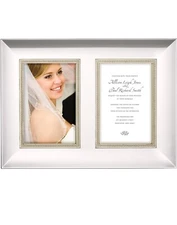 Lenox Jubilee Pearl Double Invitation Frame