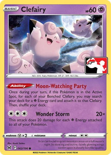Clefairy 062/196 Prize Pack Series Cards
