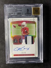 2019 National Treasures NFL Gear Kyler Murray RC Ball Patch /25 BGS 9 w/ 10 AUTO