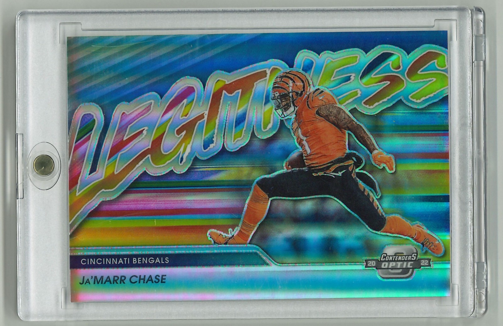 2022 Panini Contenders Optic, Ja'Marr Chase, Legitness, L-10